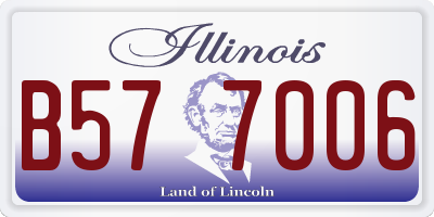 IL license plate B577006