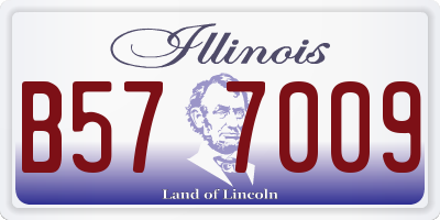 IL license plate B577009