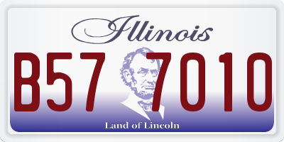 IL license plate B577010