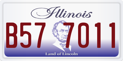 IL license plate B577011