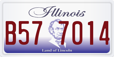 IL license plate B577014