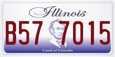 IL license plate B577015
