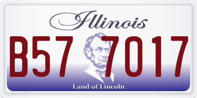 IL license plate B577017