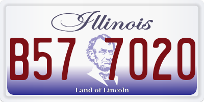 IL license plate B577020