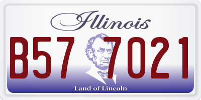 IL license plate B577021