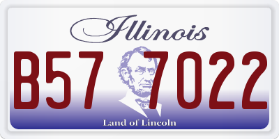 IL license plate B577022