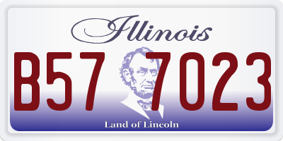 IL license plate B577023