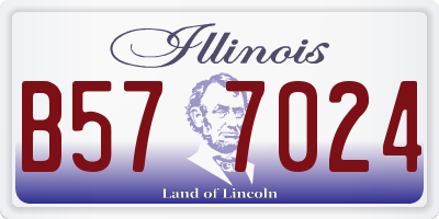 IL license plate B577024
