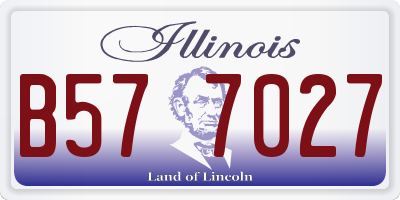 IL license plate B577027
