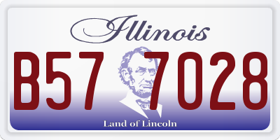 IL license plate B577028