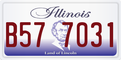 IL license plate B577031