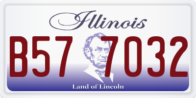IL license plate B577032