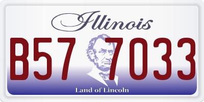 IL license plate B577033