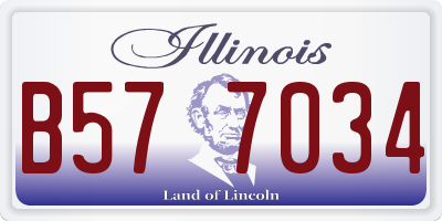 IL license plate B577034