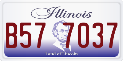 IL license plate B577037