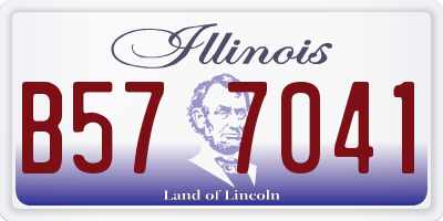IL license plate B577041