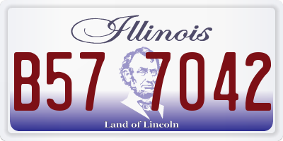 IL license plate B577042