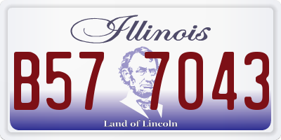 IL license plate B577043