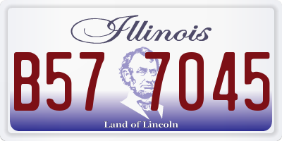 IL license plate B577045