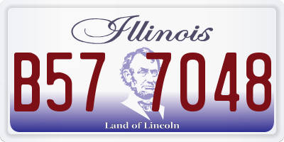 IL license plate B577048
