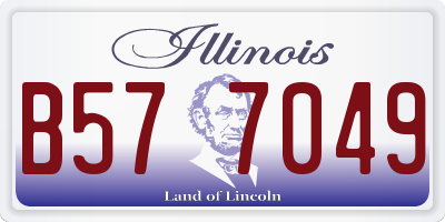 IL license plate B577049
