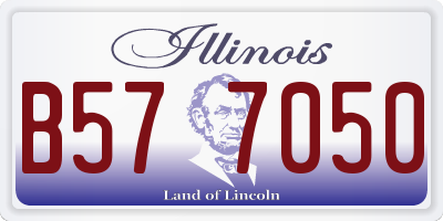 IL license plate B577050