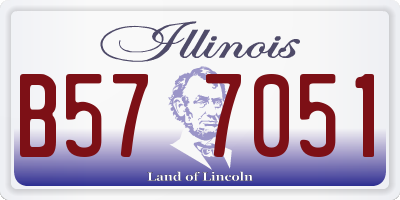 IL license plate B577051