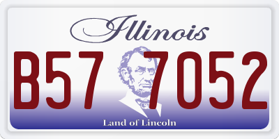 IL license plate B577052