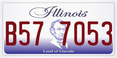 IL license plate B577053