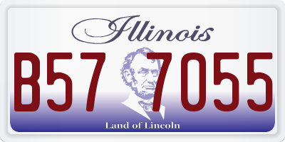 IL license plate B577055