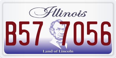 IL license plate B577056