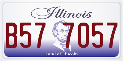 IL license plate B577057