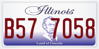 IL license plate B577058