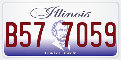 IL license plate B577059