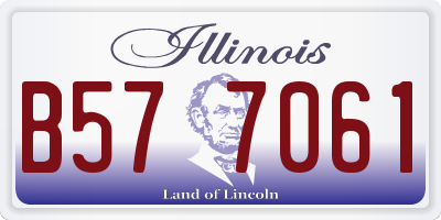 IL license plate B577061
