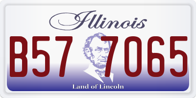 IL license plate B577065