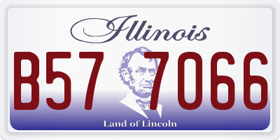 IL license plate B577066