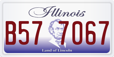 IL license plate B577067