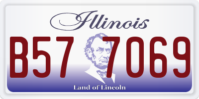 IL license plate B577069
