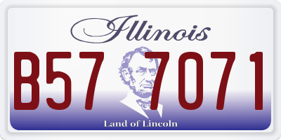 IL license plate B577071