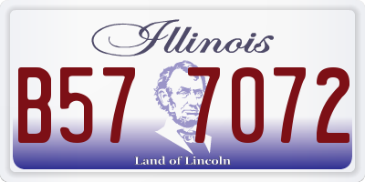 IL license plate B577072