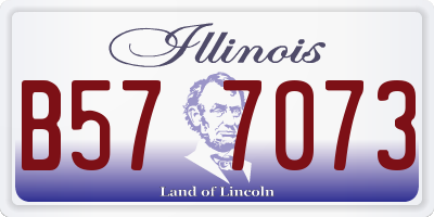 IL license plate B577073