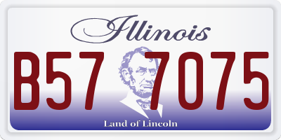 IL license plate B577075