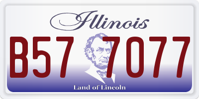 IL license plate B577077