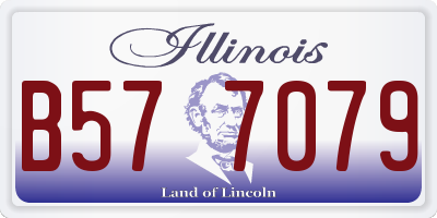 IL license plate B577079