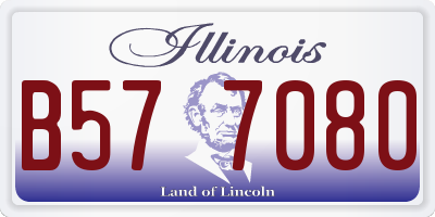 IL license plate B577080