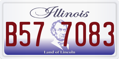 IL license plate B577083