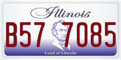 IL license plate B577085