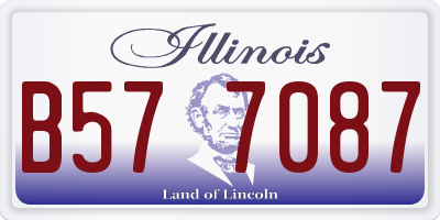 IL license plate B577087