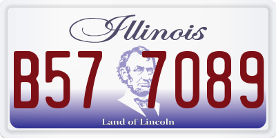 IL license plate B577089